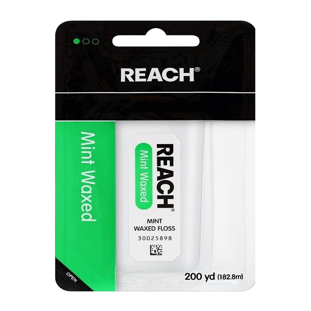 Reach Mint Waxed Dental Floss Yards, 200 Ea